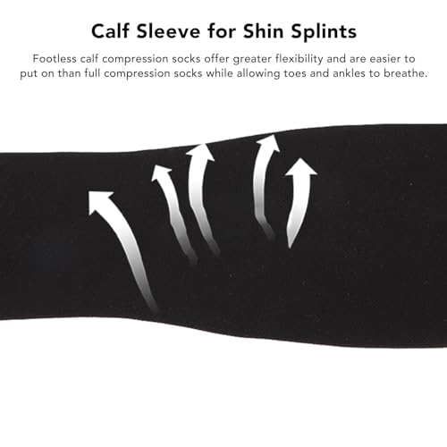 Manga de Compressão para Panturrilha para Homens e Mulheres, Meias Elásticas e Respiráveis ​​de Apoi