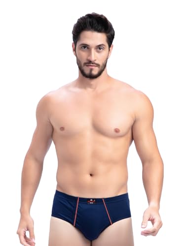 Image of Milton Mens Pure Cotton Solid Briefs with Inner Elastic|Premium Soft Breathable Underwear for Men|Comfort-Fit Waistband for All-Day Wear|Multi-Color, Color Name May Vary as per Availability|Pack of 3