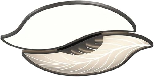 Plafonnier nordique 45cm luminaire minimaliste fer noir pour chambre salon cuisine