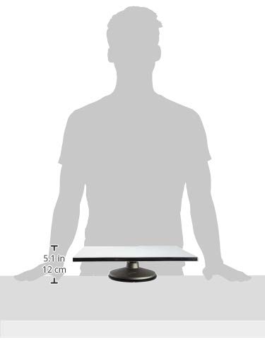 Ateco Revolving Cake Decorating Stand Aluminum Turntable And Base, 12 By 16-Inch Rectangle, Metallic #TOP6