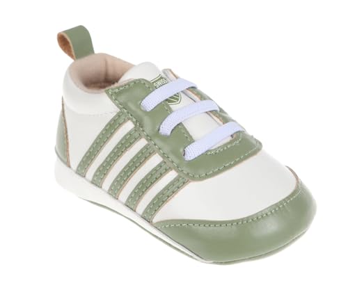 K-Swiss Infant Shoe - Boys Athletic Crib Soft Bottom Baby Shoes - Sneakers and First Walking Shoes for Babies, Green, 1