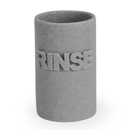 Splash Home Wash Bathroom Tumbler, Medium, Grey