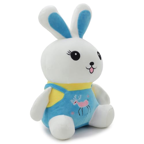 Image of Soft Plush Toy for Kids Stuffed Soft Toy with Cute Hug-Friendly Plush for Babies, Toddlers & Children Safe, Lightweight & Easy to Clean (Blue Rbbit)