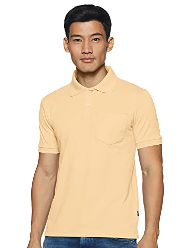 Image of Rupa Bumchums Men Super Combed Cotton Solid Half Sleeve Club Collar Polo Regular Fit T-Shirt with Chest Pocket