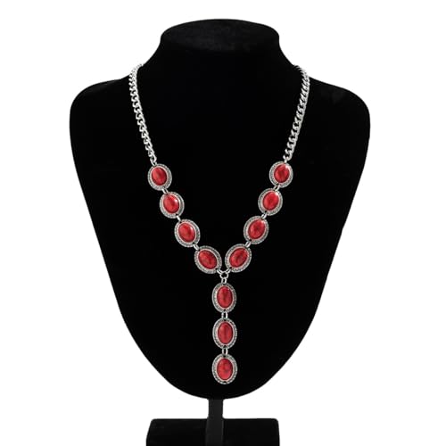 Turquoise Y-shaped Necklace Western Turquoise Pendant Necklaces Bohemian Long Turquoises Y Necklace3