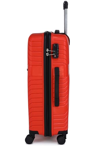 Image of ACEPACK Dawn Small Size Lightweight Luggage - Recyclable Polypropylene, Anti-Theft Double Safety Zipper, Built-in Number Lock, 3-Year Warranty (20,Red)