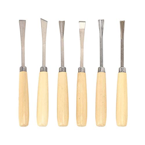6PCs Set di scalpelli per lavorazione del legno