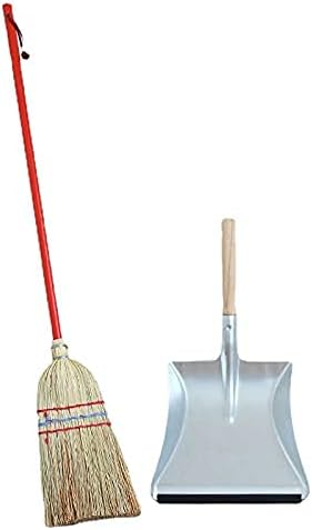 Amazon 赤い柄のほうき ホウキ チリトリ セット おしゃれ ジンク スコップ 北欧 玄関 110cm 大掃除 ホウキ チリトリ セット おしゃれ 箒 ほうき ちりとり オンライン通販