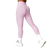 Genérico Pantalones Yoga Mujer Cintura Alta Push Up Leggings Deportivos Control Abdomen Secado Rápido Elásticos Modernos