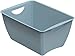 Produktbild Rotho Lounge Aufbewahrungskiste 11l, Kunststoff (PP recycelt) BPA-frei, blau, 11l (37,0 x 26,0 x 18,0 cm)