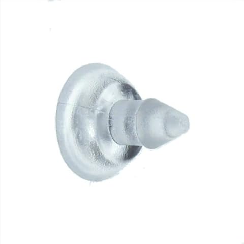 Packet of (20) 14mm (just Over 1/2") Long Neck/Shaft Standard Suction Cup, Cups, Sucker, Suckers,Approx 9mm Shaft, Clear Vinyl PVC Cover