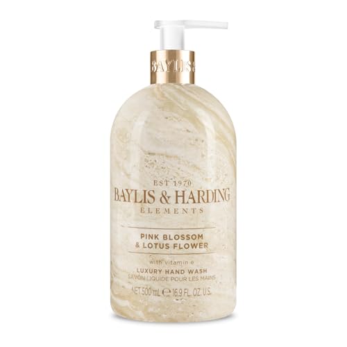 Baylis & Harding Elements Pink Blossom and Lotus Flower Hand Wash, 500 ml (Pack of 1) - Vegan Friendly