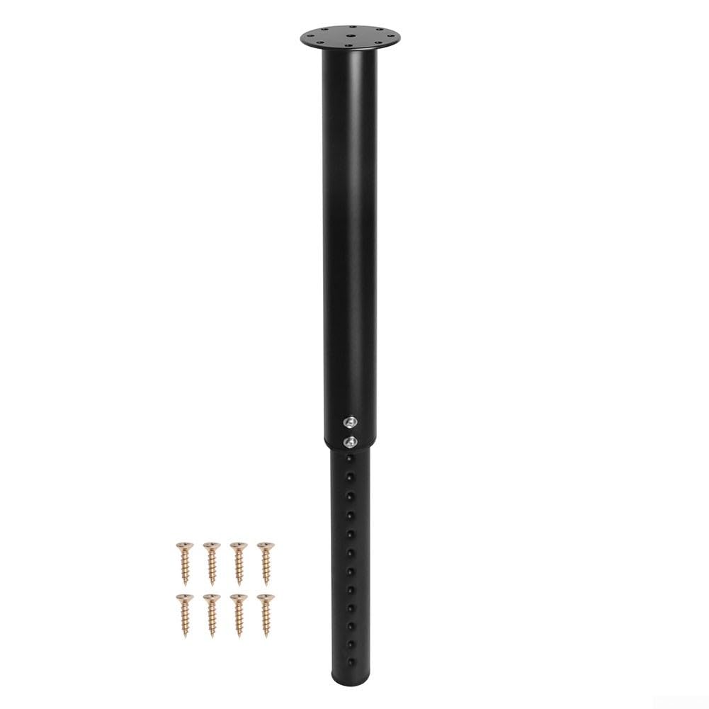 Piede da Tavolo Telescopico in Lega di Alluminio Regolabile in Altezza 510-935mm Nero Opaco Per Camper Barca Yacht Per Caravan Camper Camper Camper Van Per Supporto Robusto Con Viti Set Facile