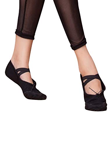 Legou Women's Pro Canvas Ballet Slipper 38/US 7.5/UK 5.5 Black