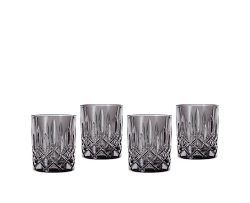 Nachtmann Whisky Gläser, 4-teiliges Set, 295 ml, Smoke, Noblesse, 104245B, Tumbler aus Kristallglas, Whiskygläser spülmaschinenfest