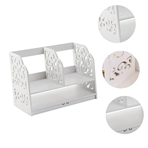 OFFSCH Estante De Armazenamento Rack De Exibição De Mesa Rack De Mesa Estante Pasta Organizador De M