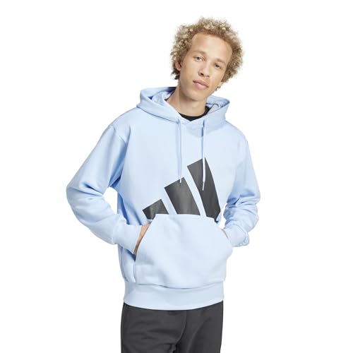 �A�f�B�_�X �X�E�F�b�g �p�[�J�[/ESSENTIALS BIG LOGO FLEECE SWEATSHIRT �����Y KTF12 �O���[�u���[/�u���b�N (IN6153) 2L