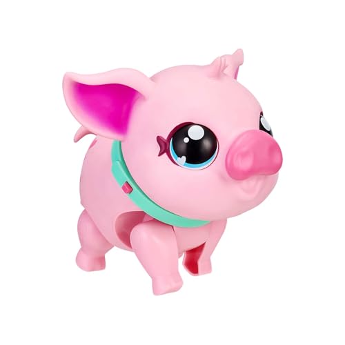 Little Live Pets My Little Pig Pet, Cerdito Interactivo, Mascota de Juguete para cuidar,con Sonidos y Movimientos: Camina,Baila y Come. Niños +4 años, Famosa (LPW00000)