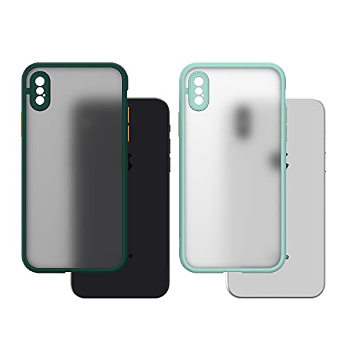 Hekray Cover per iPhone X, XS, Verde Abete