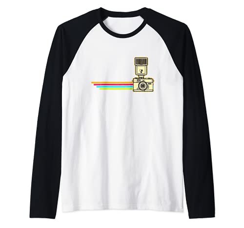 Photo Camera Raglan Baseball Tee
