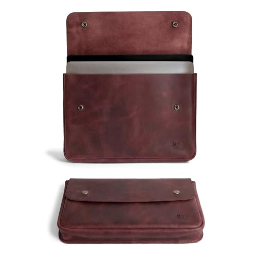 Image of Hide & Drink, Vintage Folder Document Holder, File Case, A5 Binder, Envelope Portfolio, Full Grain Leather, Handmade, Sangria