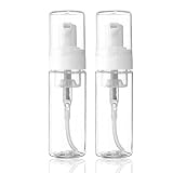 SOTICA Foam Bottle Dispenser, 2pcs Foam Soap Bottle Dispenser Transparent Empty Spray Bottles Foamin