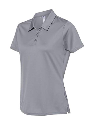Polo Adidas femme performance gris idéal pour parcours de golf