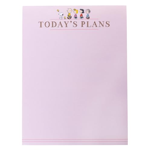 Image of Graphique Peanuts Friends Large Notepad, Cute Memo Pad, Large Desk Notepad for Office, Home or School, Quality Paper Stationery, Reminders, To Do Lists, Everyday Notes, Desk Accessory