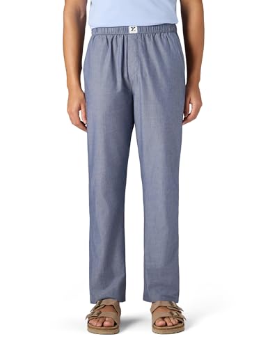 Image of XYXX Ultra-Breathable Solid Cotton Chambray Pyjamas For Men