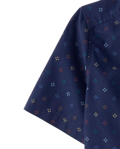 Image of The Children's Place Boys' Short Sleeve Poplin Button Down Shirt