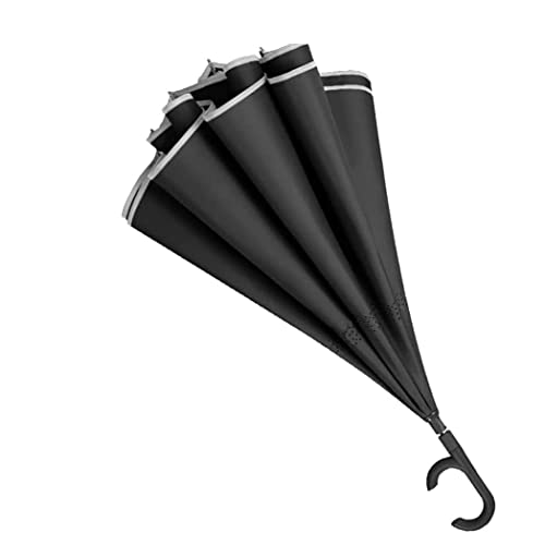 Parapluie inversé anti-vent pour rester sec en sortant du véhicule