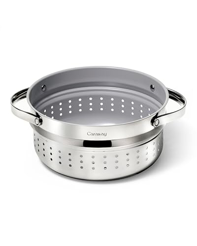 Caraway Steamer - Stainless Steel Steamer with Handles - Non Stic...