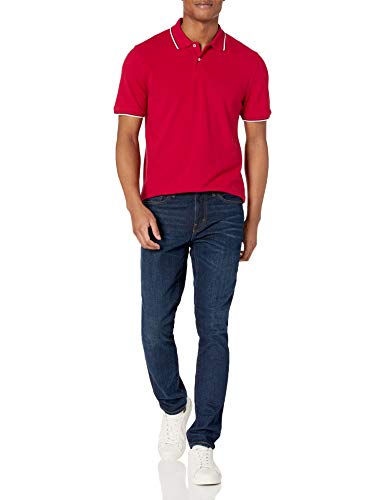Image of Amazon Essentials Men's Slim-Fit Short-Sleeve Cotton Pique Polo Shirt