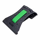 Nackenmassagegerät Traktion Kissen Cervical für Haltungskorrektur und Rückenschmerzlinderung,Nacken Schulter Relaxer Traktion Kissen,Rückendehner Haltungskorrektur Schwarz und Grün