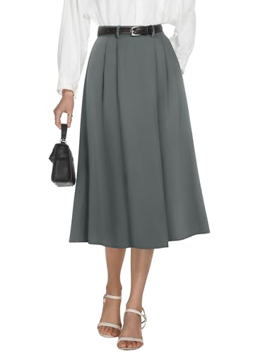 Image of Casly Lamiit A-Line Midi Skirts for Women Business Skirt