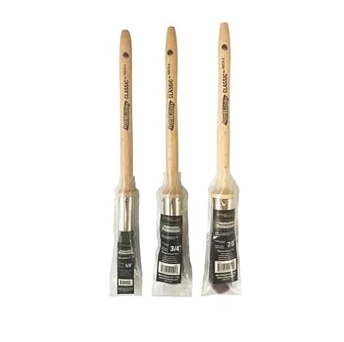 Arroworthy Classic Semi Oval Round Sash Paint Brush - 3Pk 14Mm, 16Mm, 18Mm