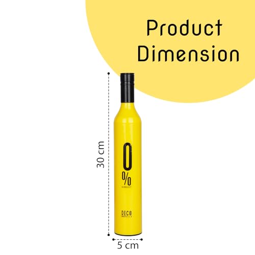 Image of HACER Mini Wine Bottle Umbrella Portable Folding UV Proof Compact Lightweight Travel Umbrellas for Women Men Kids (Pack of 1, Random Color)