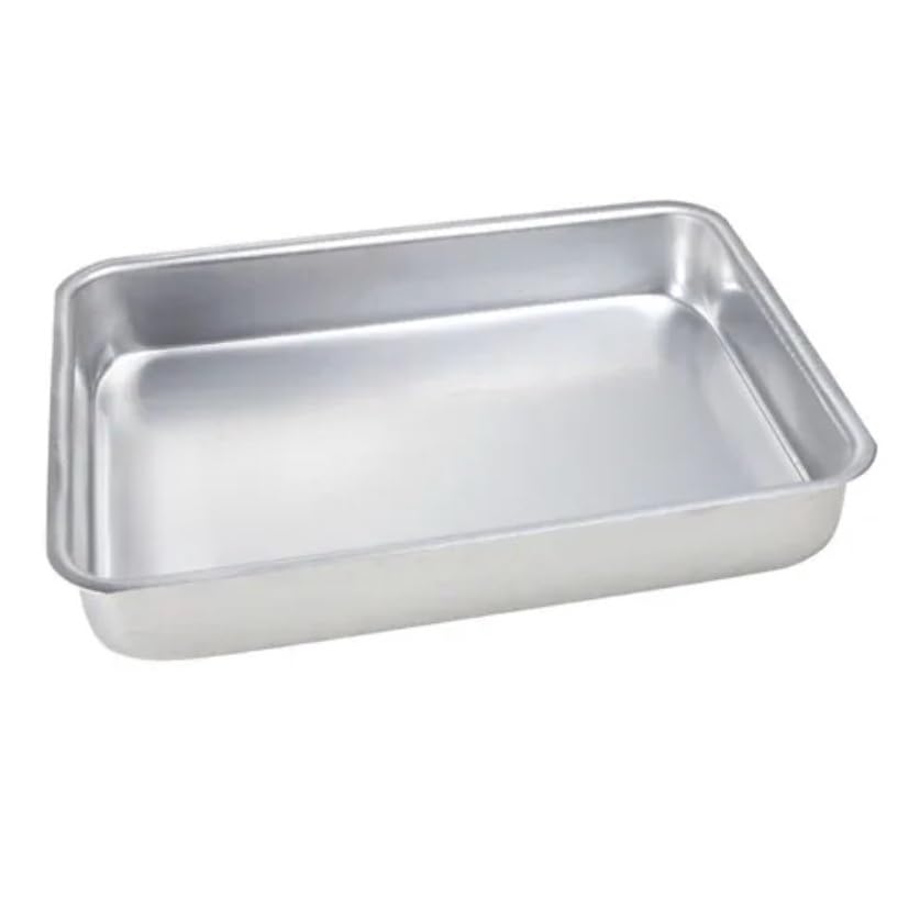 Assadeira Retangular Alta 34x23cm (bolo/lasanha) alumínio Nº3