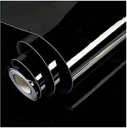 WALLMATE Vinyl Car Wrap Sheet Roll Film Sticker Decal Waterproof Car Styling Wrap Auto Vehicle Accessories (12" x 88 Inches, Black Glossy Wrap)
