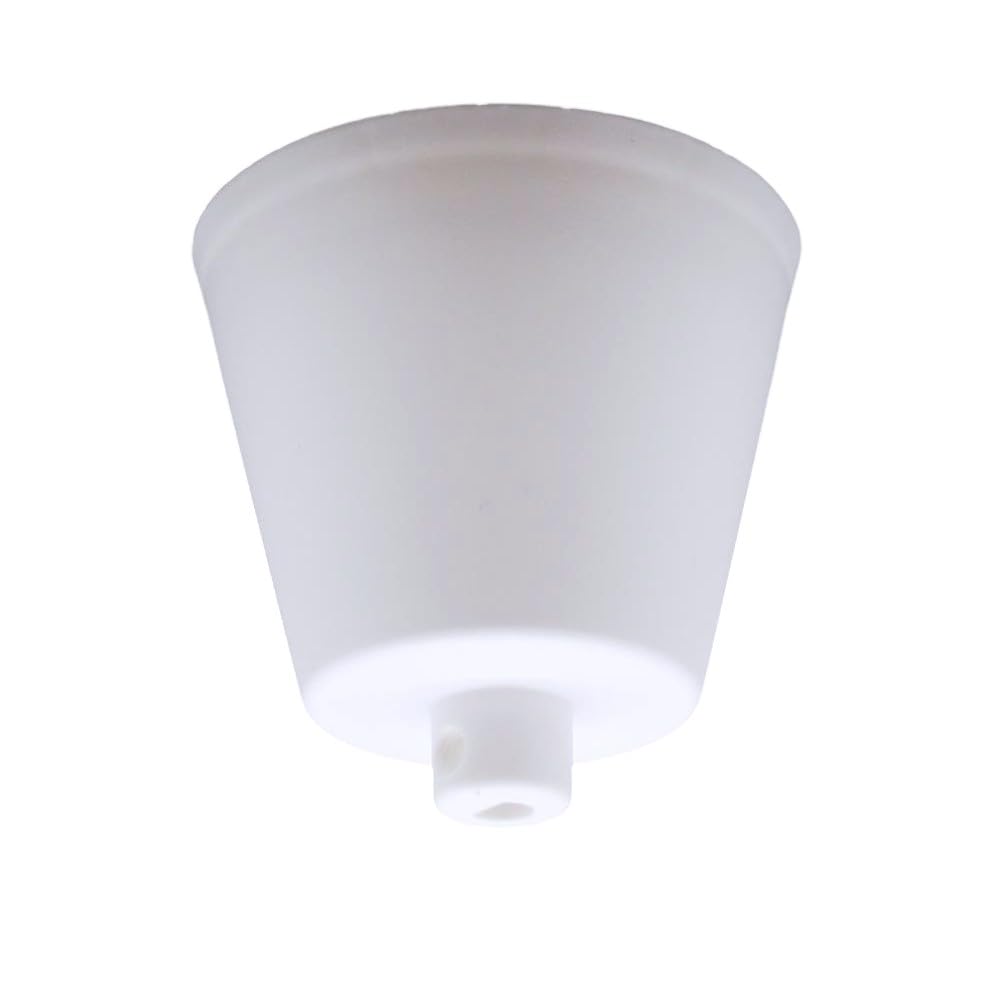 Lampen Baldachin Weiß Matt Kunststoff mit Feststellschraube für Zuleitung Lampenkabel Pendelleuchte Deckentopf ø 89mm H. 85mm