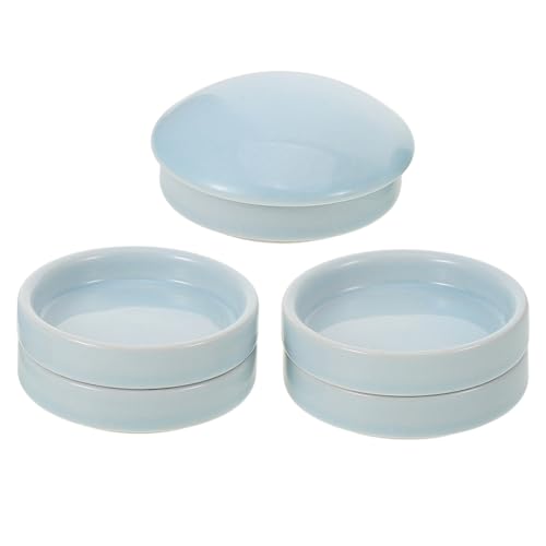 OSALADI Stackable 5-Layer Chinese Traditional Watercolor Palette Ceramic Paint Trays for Artists