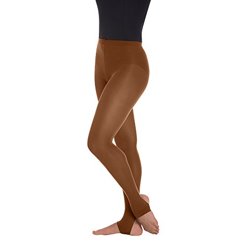 Image of Body Wrappers A82 Womens Total Stretch Stirrup Tights (Small /Medium, Suntan)