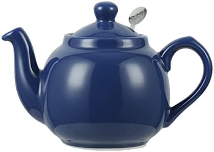 London Pottery Farmhouse Small Teapot With Infuser Ceramic Aqua 2 Cup (600