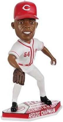 FOCO MLB Cincinnati Reds Chapman A. #54 Home Base Plate Bobble Head