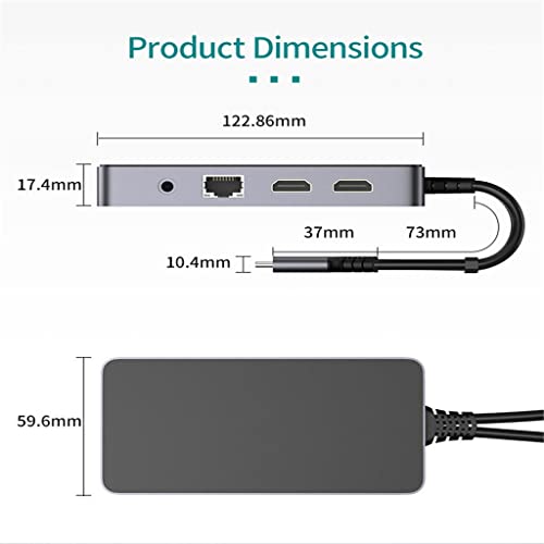 Ficha técnica Tipo C estación de Acoplamiento del Eje del USB C con Tipo Audio USB 3.0 de Ethernet 8K 4K VGA 3.5mm - Fernando Cortés Ficha técnica Tipo C estación de Acoplamiento del Eje del USB C con Tipo Audio USB 3.0 de Ethernet 8K 4K VGA 3.5mm - Fernando Cortés