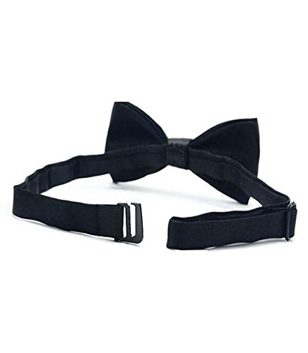 RR DESIGN Black Suspender with 1 Maroon and 1 Black Bow Tie Set for Kids 2 to 5yrs 3