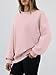 Trendy Queen Sweatshirts for Women Hoodies Oversized Crewneck Tops Sweaters Comfy Fall Winter Outfits Clothes 2026 Fashion GreyPink XL