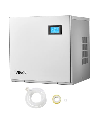 VEVOR Commercial Ice Maker Machine - Head, 360 Lbs/Day Stainless Steel Ice Machine with Self-Cleaning, 156 PCS Ice Tray, Adjustable Thickness, Ideal for Restaurant Bar Cafe Hotel - Head Only