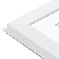 Americanflat Bilderrahmen Mit Bogenmatte – 40,6x50,8 Cm, Walnuss-Optik, Für Foto 27,9x35,6 Cm Oder 40,6x50,8 Cm