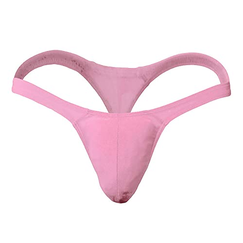 COMLIFE Men's Low Rise Classic Thong Underwear Seamless Bulge Pouch G-String T-Back Underpanties